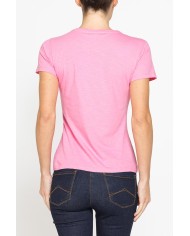 T-SHIRT CON STAMPA IN JERSEY SLUB DI PURO COTONE