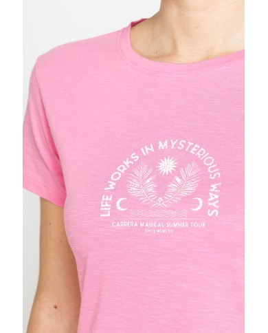 T-SHIRT CON STAMPA IN JERSEY SLUB DI PURO COTONE T-SHIRT CON STAMPA IN JERSEY SLUB DI PURO COTONE
