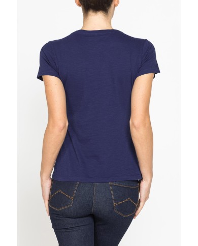 T-SHIRT CON STAMPA IN JERSEY SLUB DI PURO COTONE T-SHIRT CON STAMPA IN JERSEY SLUB DI PURO COTONE