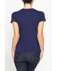 T-SHIRT CON STAMPA IN JERSEY SLUB DI PURO COTONE