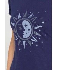 T-SHIRT CON STAMPA IN JERSEY SLUB DI PURO COTONE