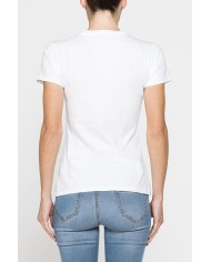 T-SHIRT CON STAMPA IN JERSEY SLUB DI PURO COTONE