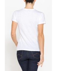 T-SHIRT CON STAMPA IN JERSEY SLUB DI PURO COTONE
