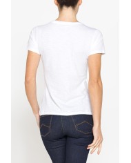 T-SHIRT CON STAMPA IN JERSEY SLUB DI PURO COTONE