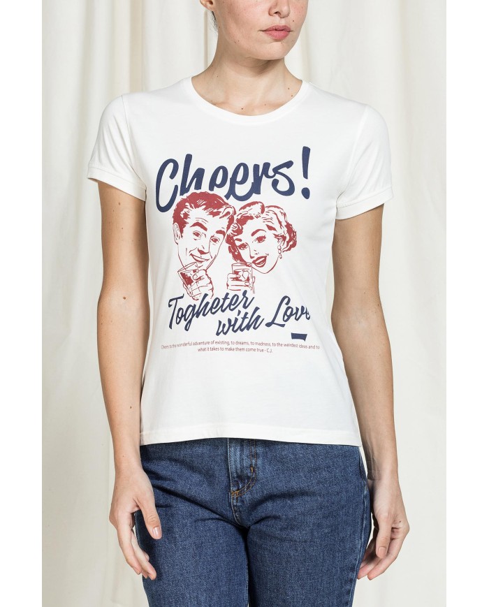 T-SHIRT REPLICA SLIM FIT CON GRAFICA