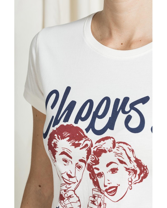 T-SHIRT REPLICA SLIM FIT CON GRAFICA