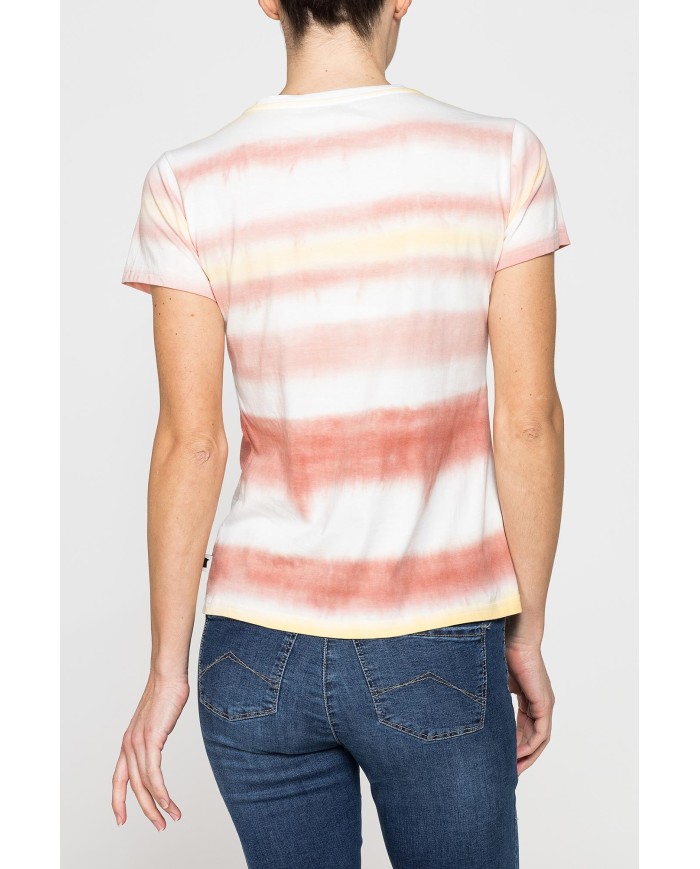 T-SHIRT CON STAMPA ALL OVER IN JERSEY DI COTONE