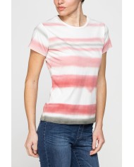T-SHIRT CON STAMPA ALL OVER IN JERSEY DI COTONE