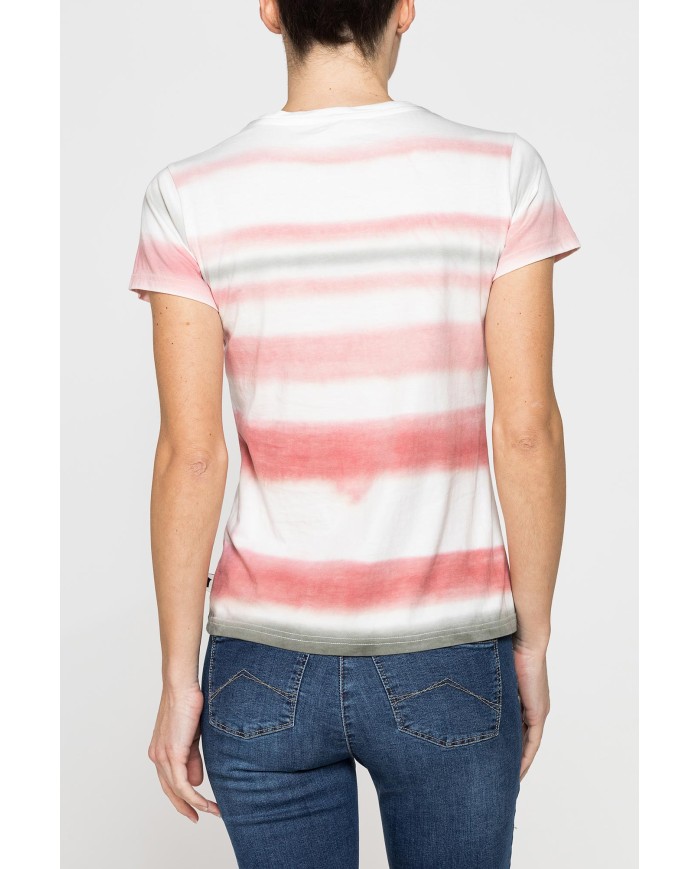 T-SHIRT CON STAMPA ALL OVER IN JERSEY DI COTONE