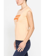 T-SHIRT GIROCOLLO IN COTONE CON STAMPA NEW LOGO CARRERA