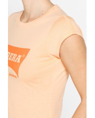 T-SHIRT GIROCOLLO IN COTONE CON STAMPA NEW LOGO CARRERA