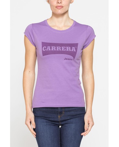 T-SHIRT GIROCOLLO IN COTONE CON STAMPA NEW LOGO CARRERA T-SHIRT GIROCOLLO IN COTONE CON STAMPA NEW LOGO CARRERA