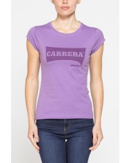 T-SHIRT GIROCOLLO IN COTONE CON STAMPA NEW LOGO CARRERA