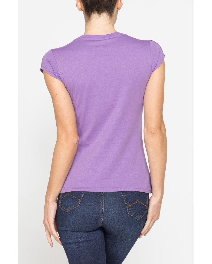 T-SHIRT GIROCOLLO IN COTONE CON STAMPA NEW LOGO CARRERA