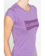 T-SHIRT GIROCOLLO IN COTONE CON STAMPA NEW LOGO CARRERA