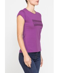 T-SHIRT GIROCOLLO IN COTONE CON STAMPA NEW LOGO CARRERA