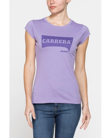 T-SHIRT GIROCOLLO IN COTONE CON STAMPA NEW LOGO CARRERA T-SHIRT GIROCOLLO IN COTONE CON STAMPA NEW LOGO CARRERA