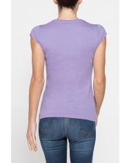 T-SHIRT GIROCOLLO IN COTONE CON STAMPA NEW LOGO CARRERA