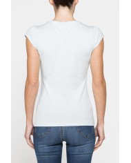 T-SHIRT GIROCOLLO IN COTONE CON STAMPA NEW LOGO CARRERA