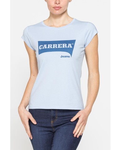 T-SHIRT GIROCOLLO IN COTONE CON STAMPA NEW LOGO CARRERA T-SHIRT GIROCOLLO IN COTONE CON STAMPA NEW LOGO CARRERA