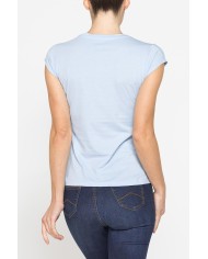 T-SHIRT GIROCOLLO IN COTONE CON STAMPA NEW LOGO CARRERA