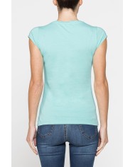 T-SHIRT GIROCOLLO IN COTONE CON STAMPA NEW LOGO CARRERA