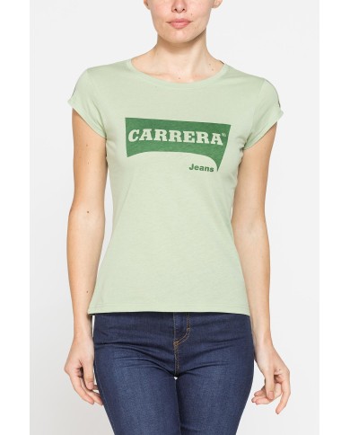 T-SHIRT GIROCOLLO IN COTONE CON STAMPA NEW LOGO CARRERA T-SHIRT GIROCOLLO IN COTONE CON STAMPA NEW LOGO CARRERA