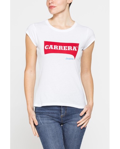 T-SHIRT GIROCOLLO IN COTONE CON STAMPA NEW LOGO CARRERA T-SHIRT GIROCOLLO IN COTONE CON STAMPA NEW LOGO CARRERA