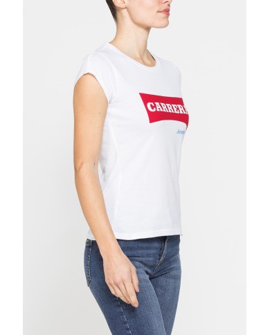 T-SHIRT GIROCOLLO IN COTONE CON STAMPA NEW LOGO CARRERA T-SHIRT GIROCOLLO IN COTONE CON STAMPA NEW LOGO CARRERA