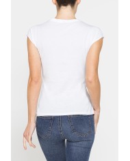 T-SHIRT GIROCOLLO IN COTONE CON STAMPA NEW LOGO CARRERA