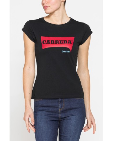 T-SHIRT GIROCOLLO IN COTONE CON STAMPA NEW LOGO CARRERA T-SHIRT GIROCOLLO IN COTONE CON STAMPA NEW LOGO CARRERA