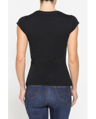 T-SHIRT GIROCOLLO IN COTONE CON STAMPA NEW LOGO CARRERA