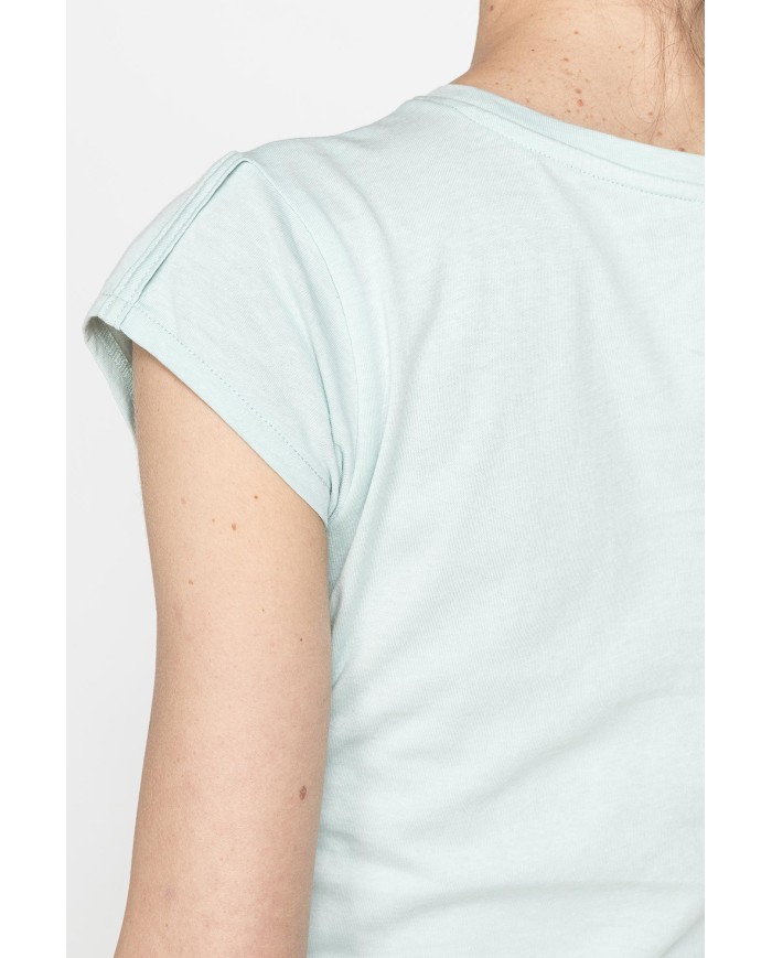 T-SHIRT GIROCOLLO IN COTONE CON STAMPA NEW LOGO CARRERA