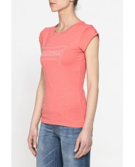 T-SHIRT GIROCOLLO IN COTONE CON STAMPA NEW LOGO CARRERA