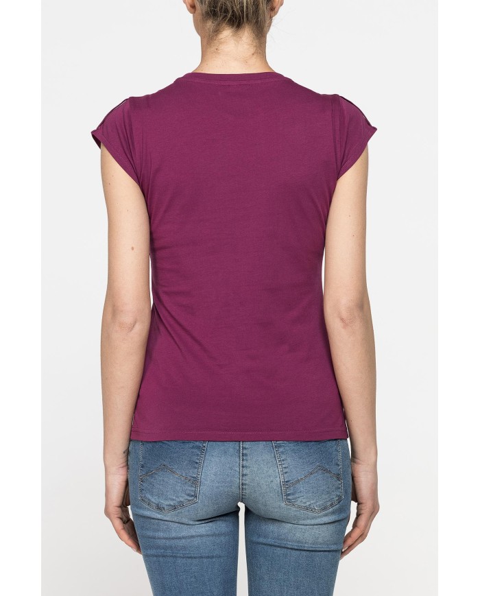 T-SHIRT GIROCOLLO IN COTONE CON STAMPA NEW LOGO CARRERA