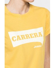 T-SHIRT LOGO CON TINTURA IRREGOLARE IN JERSEY DI PURO COTONE