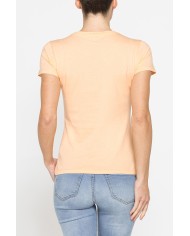 T-SHIRT CON STRASS IN JERSEY DI PURO COTONE