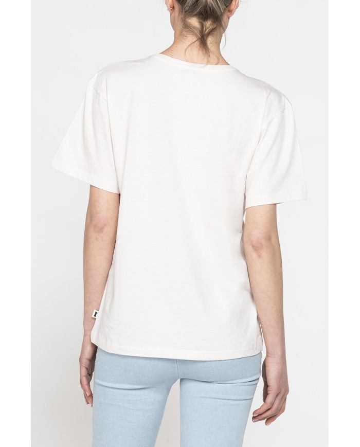 T-SHIRT GIROCOLLO IN COTONE CON STAMPA NEW LOGO CARRERA