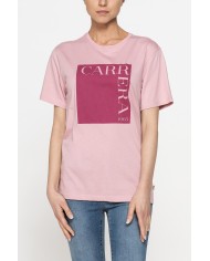 T-SHIRT GIROCOLLO IN COTONE CON STAMPA NEW LOGO CARRERA