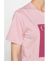 T-SHIRT GIROCOLLO IN COTONE CON STAMPA NEW LOGO CARRERA
