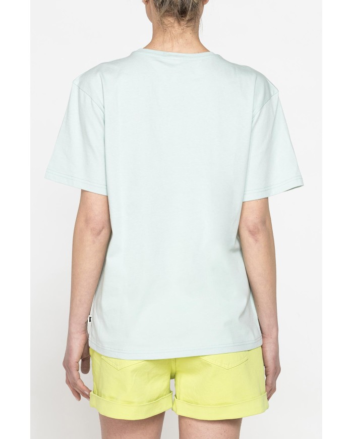 T-SHIRT GIROCOLLO IN COTONE CON STAMPA NEW LOGO CARRERA