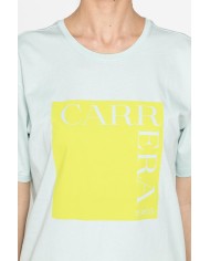 T-SHIRT GIROCOLLO IN COTONE CON STAMPA NEW LOGO CARRERA
