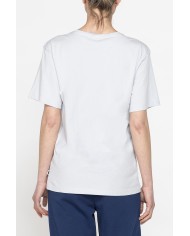 T-SHIRT GIROCOLLO IN COTONE CON STAMPA NEW LOGO CARRERA