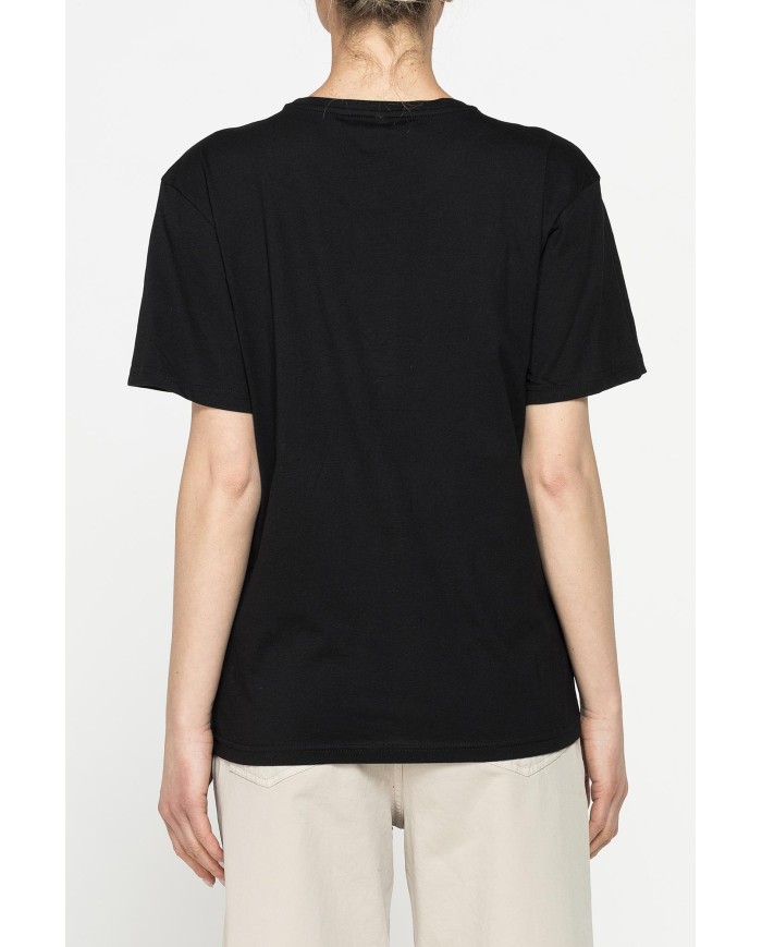 T-SHIRT GIROCOLLO IN COTONE CON STAMPA NEW LOGO CARRERA