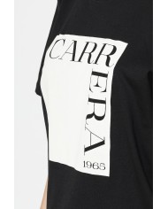 T-SHIRT GIROCOLLO IN COTONE CON STAMPA NEW LOGO CARRERA