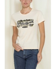 T-SHIRT GIROCOLLO CON STAMPA REPLICA