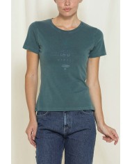 T-SHIRT GIROCOLLO CON STAMPA REPLICA