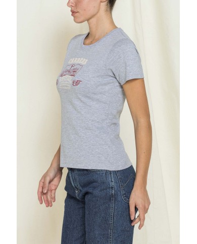 T-SHIRT GIROCOLLO CON STAMPA REPLICA