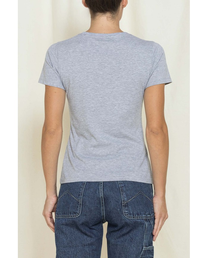 T-SHIRT GIROCOLLO CON STAMPA REPLICA