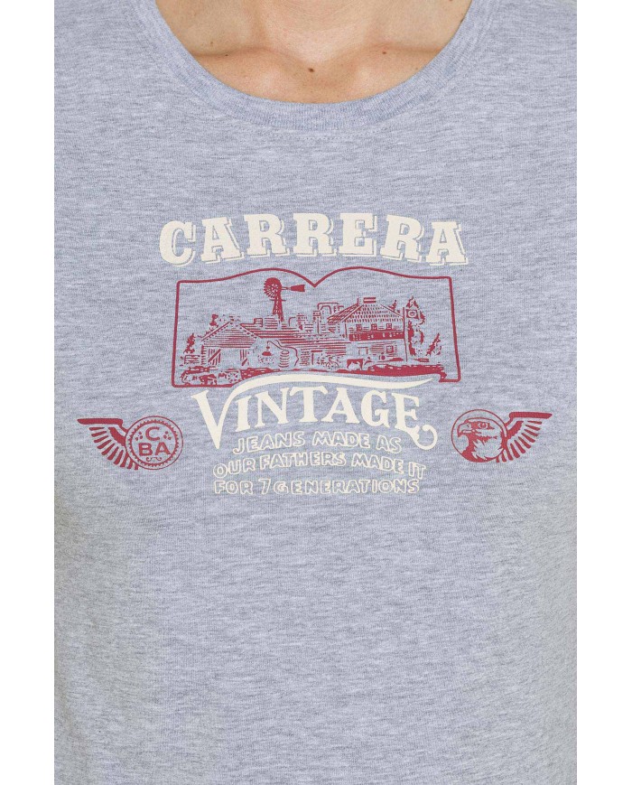 T-SHIRT GIROCOLLO CON STAMPA REPLICA